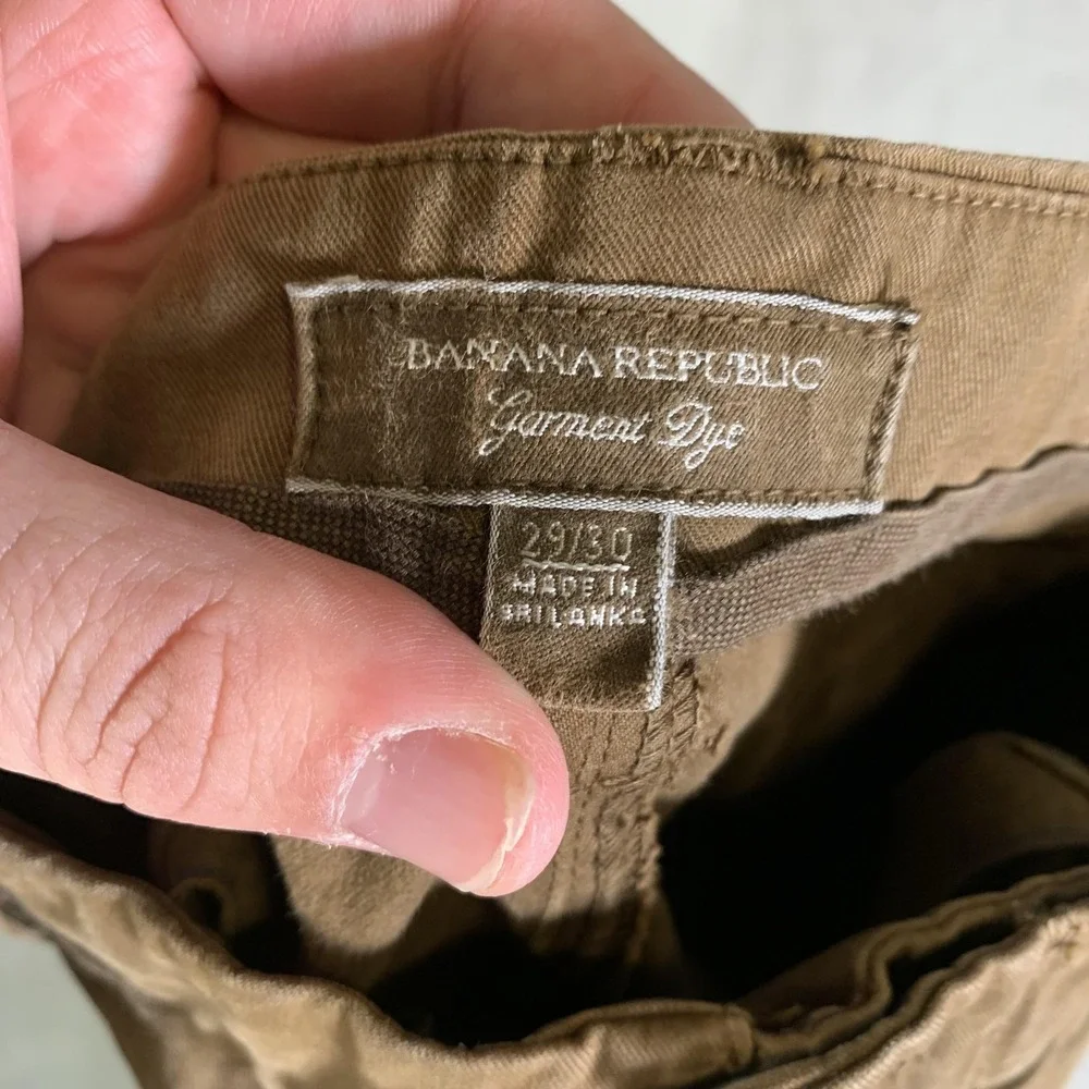 Banana Republic Pants Mens 29x30 Brown Garment Dye Cargo Paratrooper Y2K